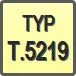 Piktogram - Typ: T.5219